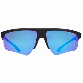 Armani Exchange Blue Mirrored Lens Black Sunglasses