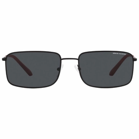 Armani Exchange Dark Grey Lens Black Sunglasses