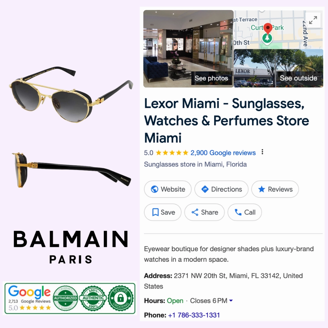 Balmain BPS-120A-52 Brigade IV Unisex Sunglasses