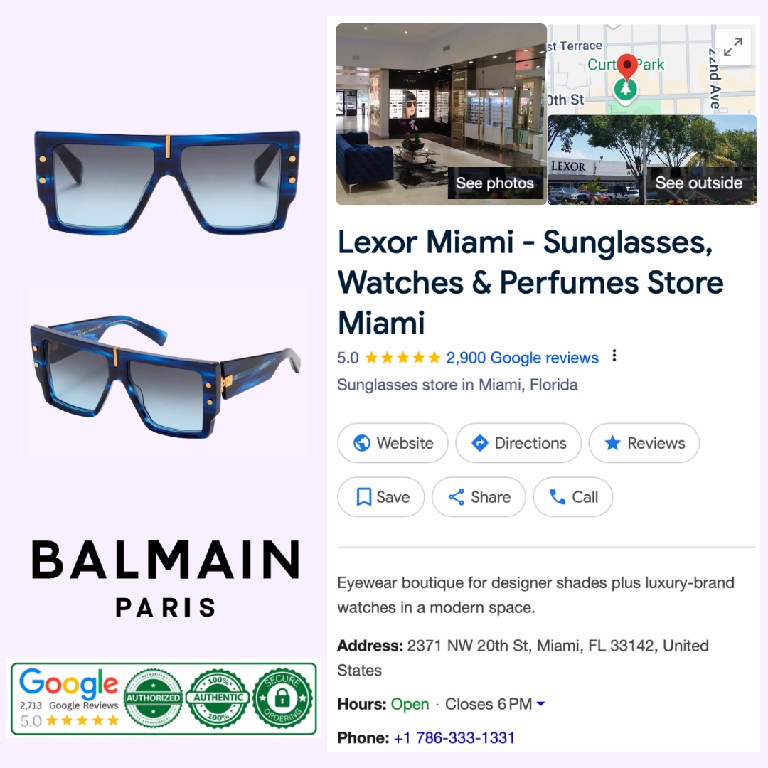 Balmain BPS-144B-57 B-Grand Sunglasses