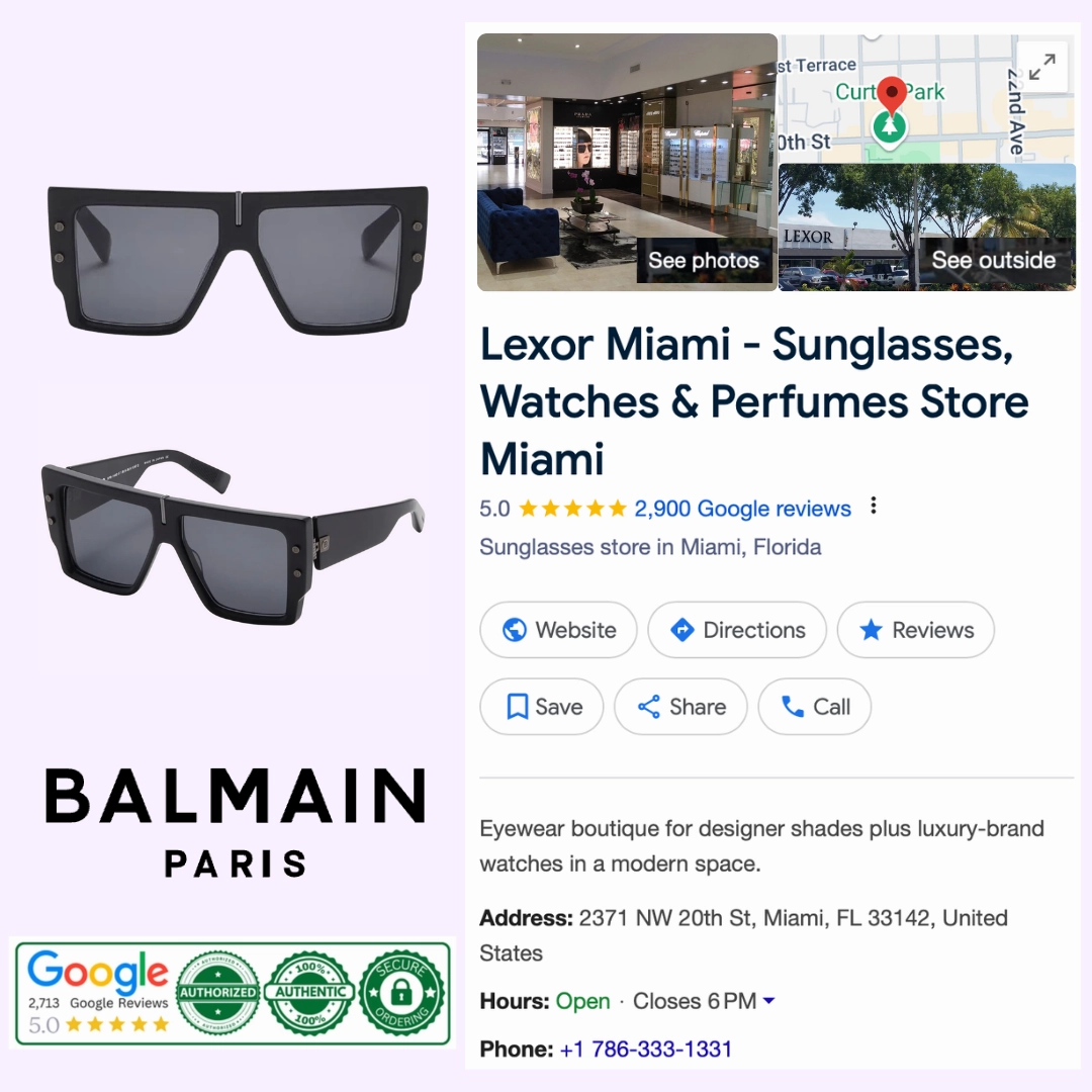 Balmain LIMITED EDITION BPS-144D-57 B-Grand Sunglasses