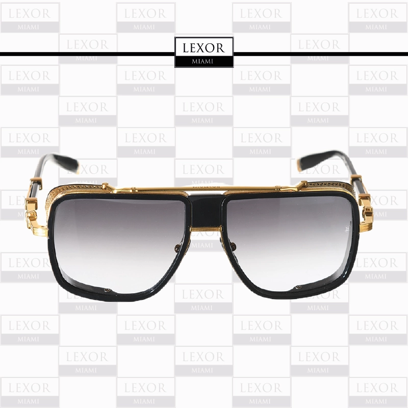 Balmain O.R. BPS-104A 59 Gold Black Unisex Sunglasses