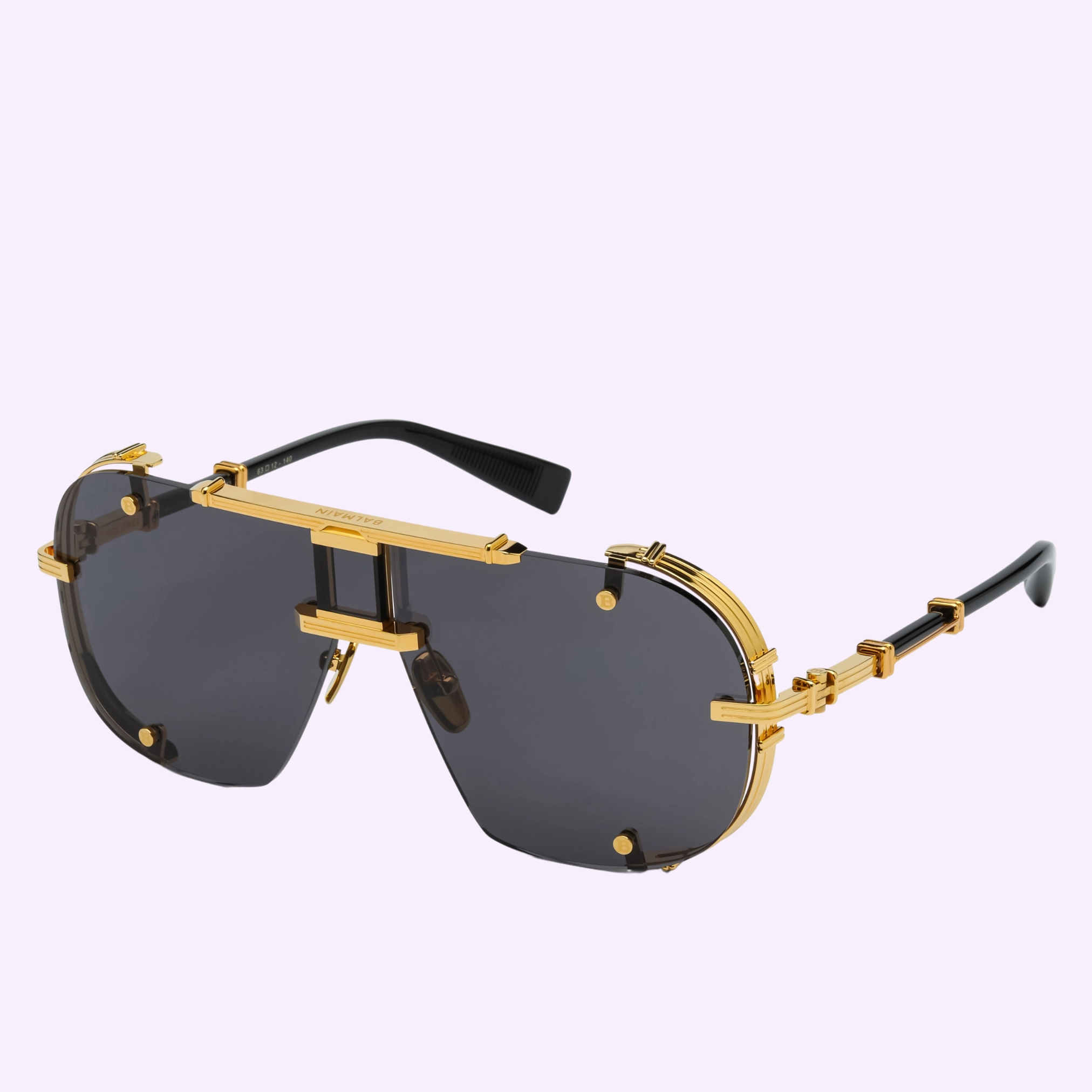 Balmain Sunglasses COLONEL BPS-170A-63 Unisex UPC : 7630449220337