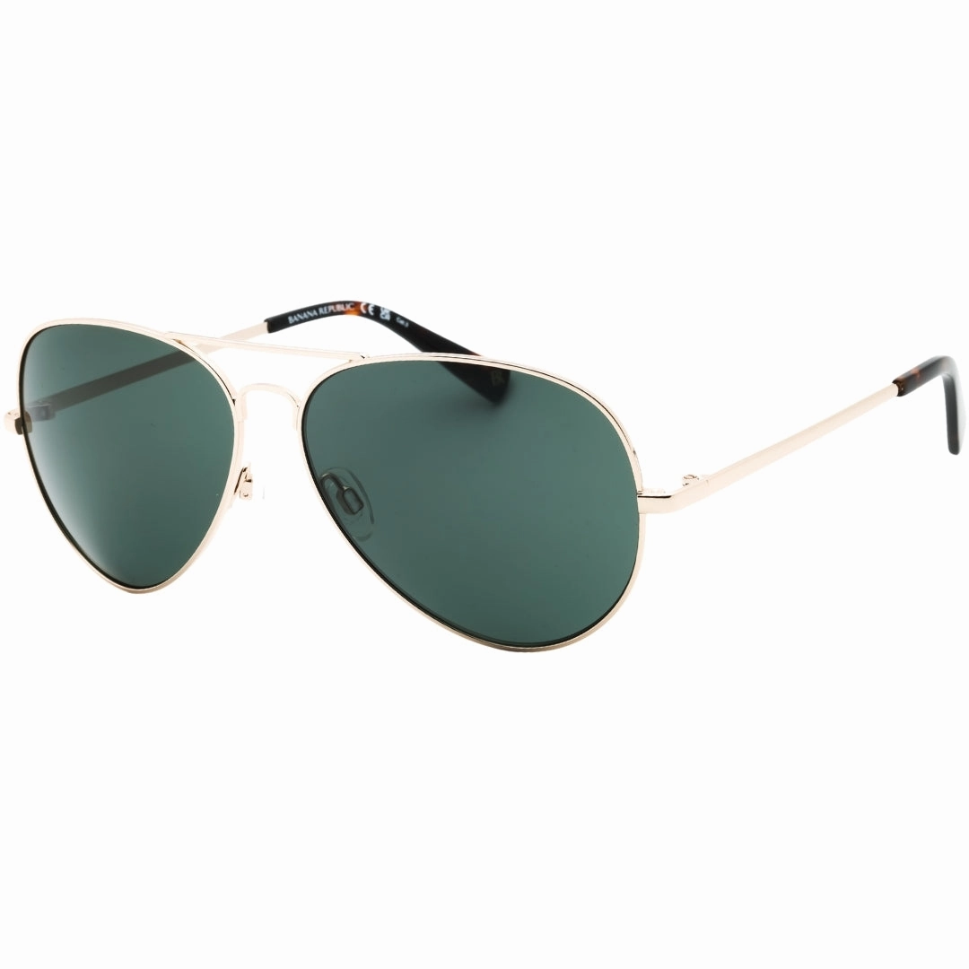 Banana Republic Green Lensed Light Gold Sunglasses
