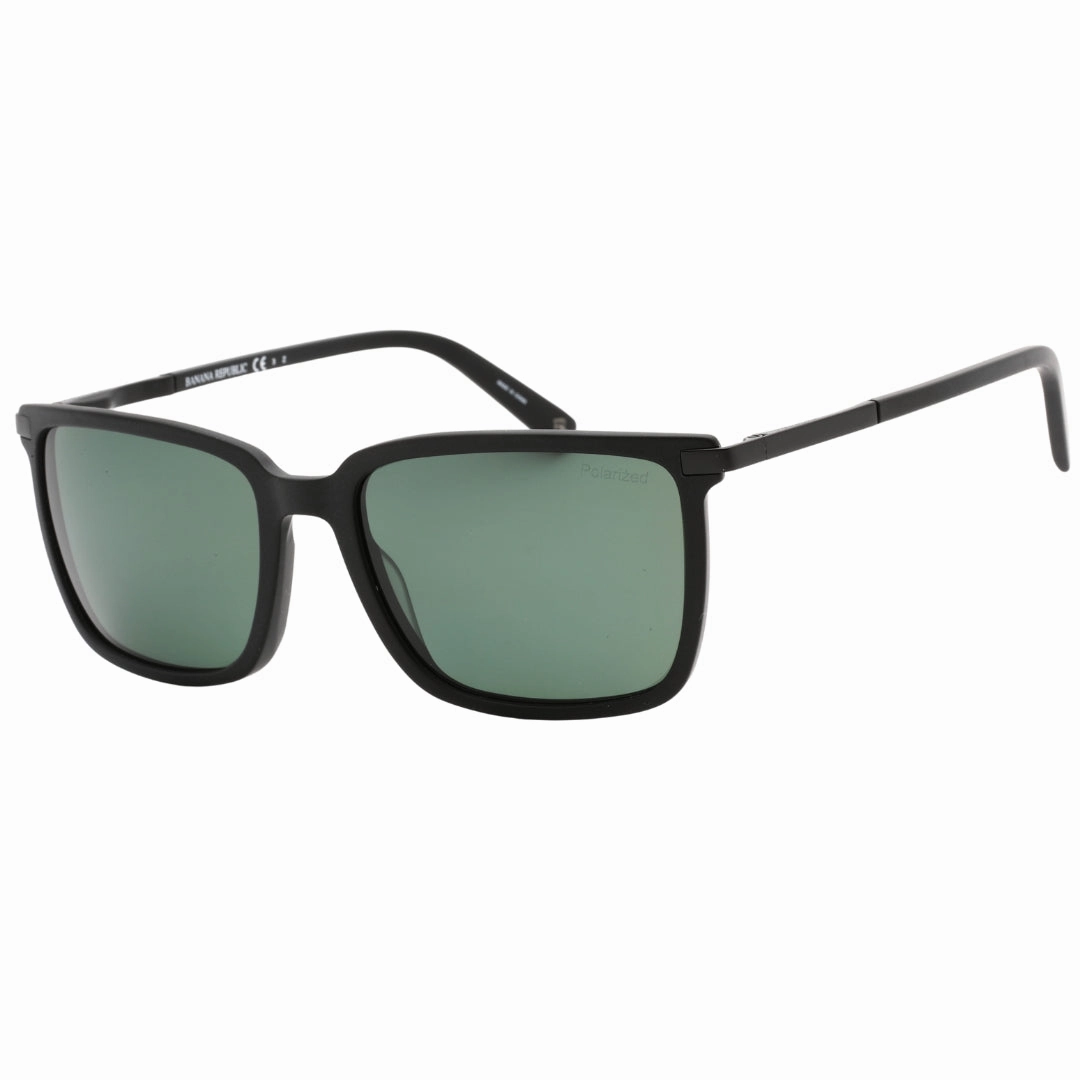 Banana Republic Green PZ Lensed Matte Black Sunglasses