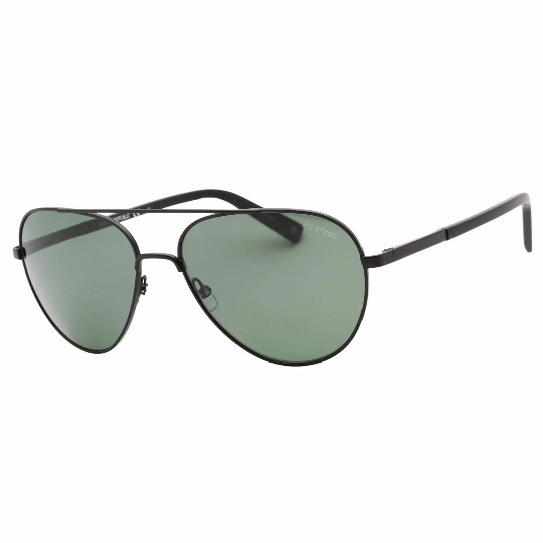 Banana Republic Matte Black Framed Green PZ Lensed Sunglasses