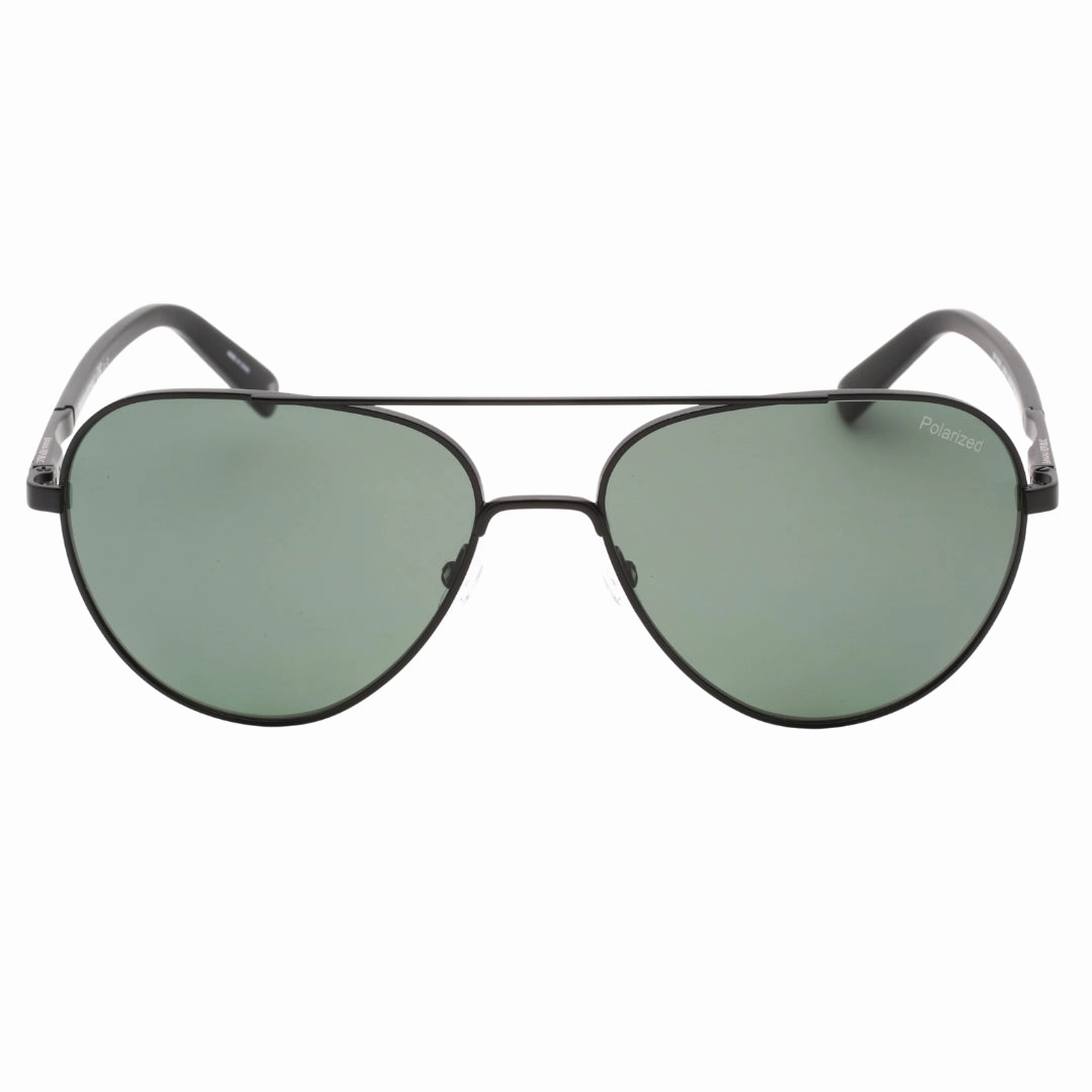 Banana Republic Matte Black Framed Green PZ Lensed Sunglasses