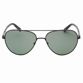 Banana Republic Matte Black Framed Green PZ Lensed Sunglasses