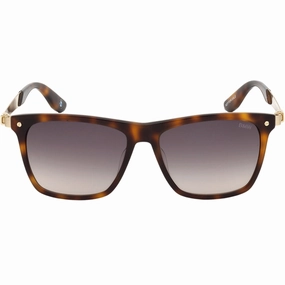 BMW Blonde Havana Framed Gradient Smoked Lens Sunglasses