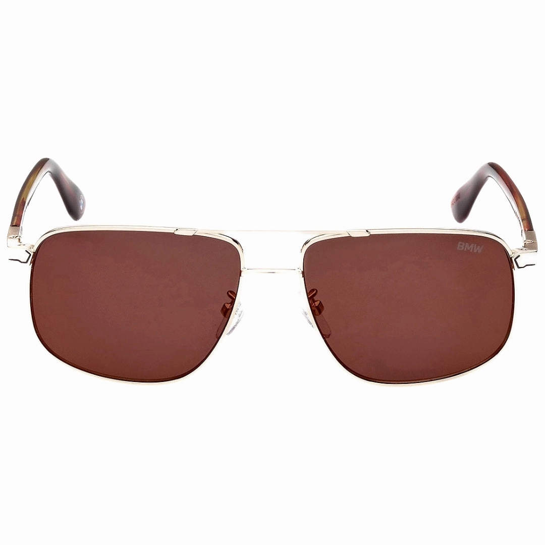 BMW Gold Framed Roviex Mirrored Lens Sunglasses