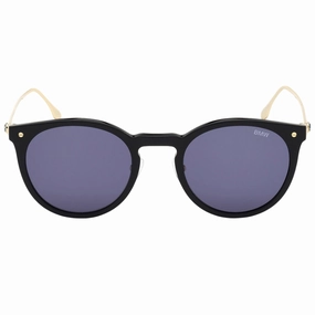 BMW Shiny Black Framed Blue Lens Sunglasses