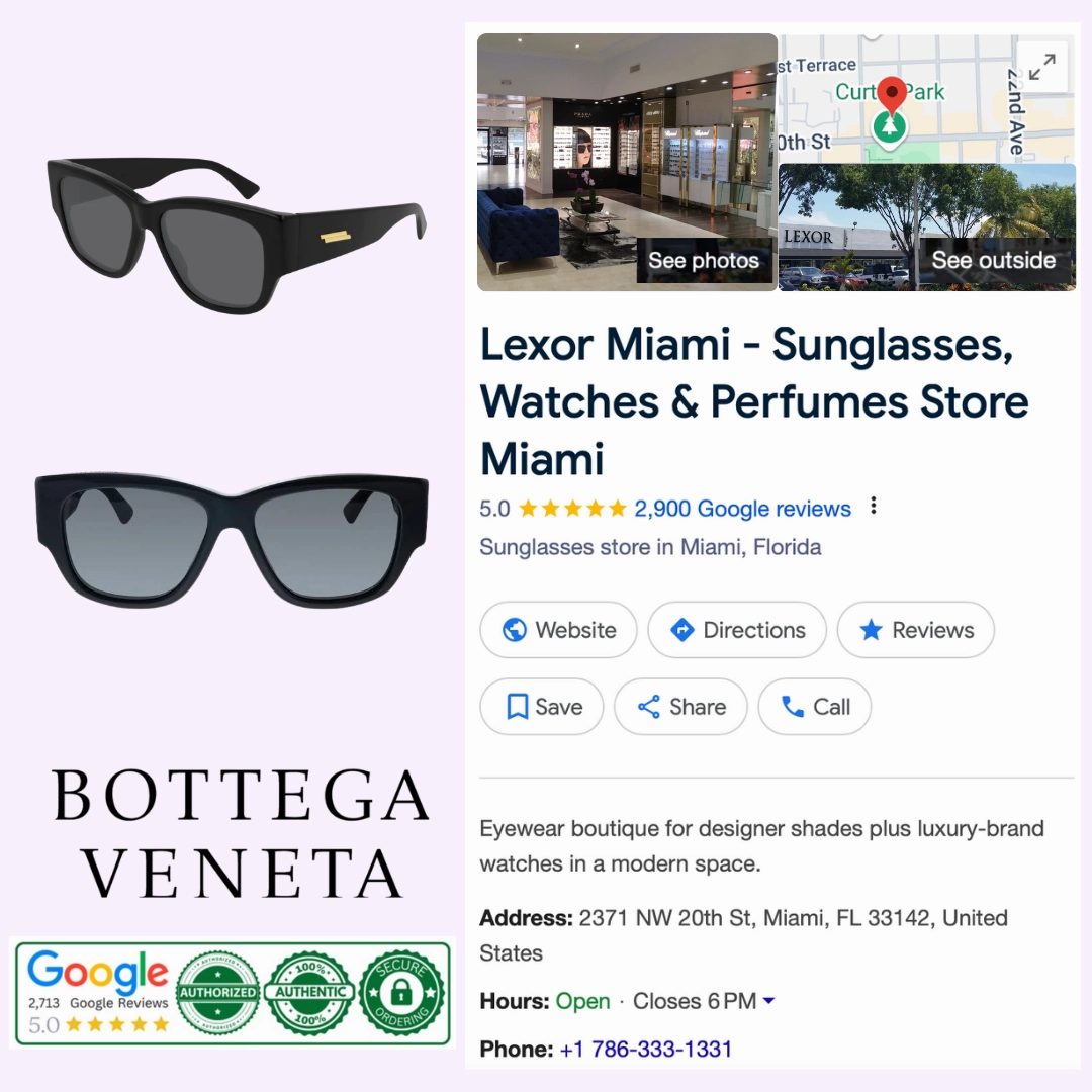 Bottega Veneta BV1026S 001 55 Women Sunglasses