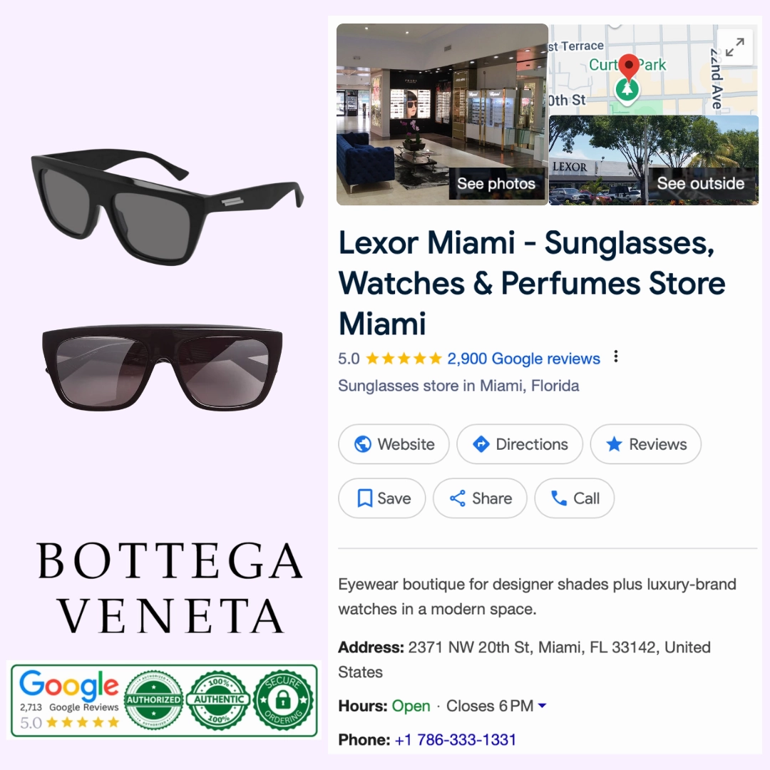 Bottega Veneta BV1060 001 57 Unisex Sunglasses