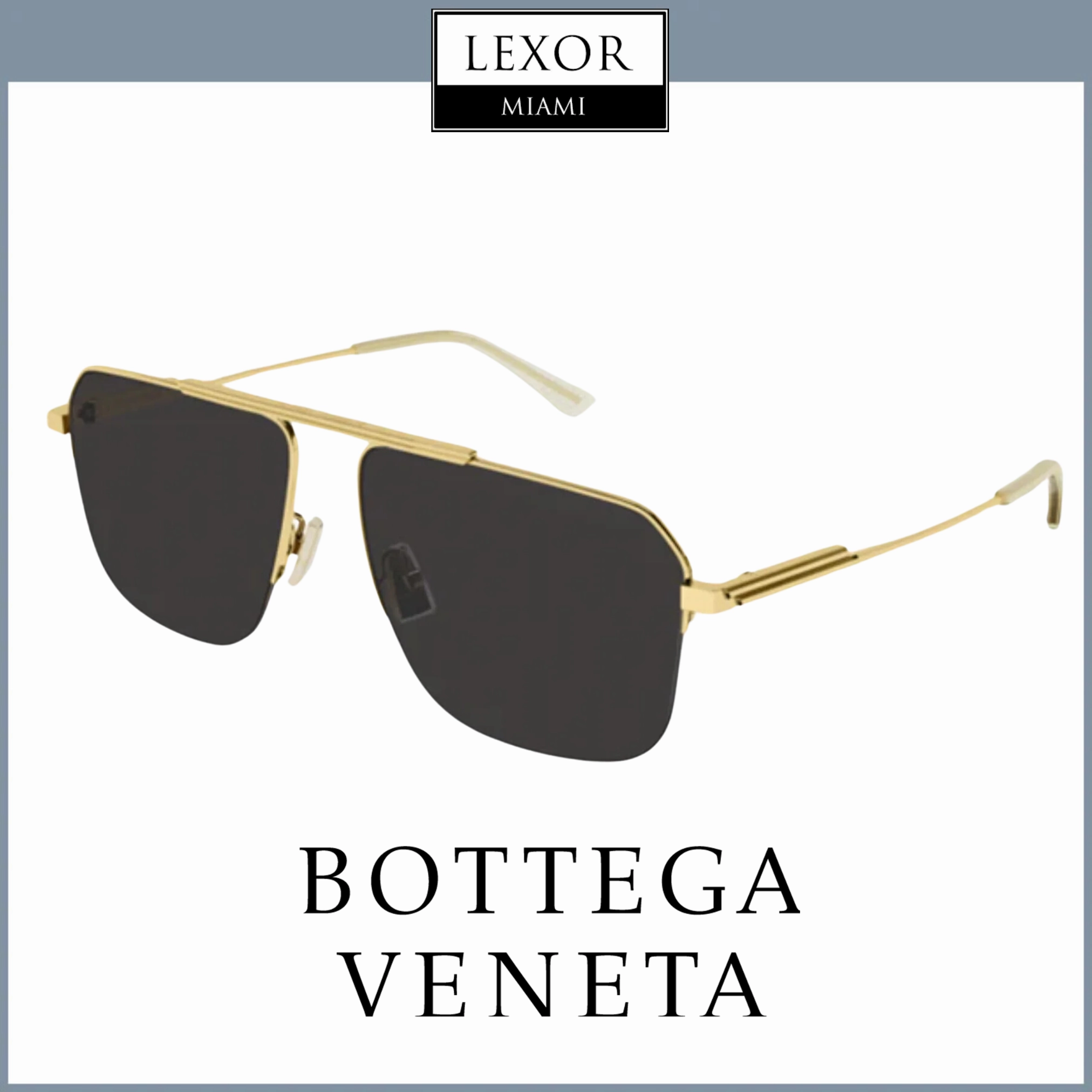 Bottega Veneta BV1149S-007 58 Sunglass UNISEX METAL