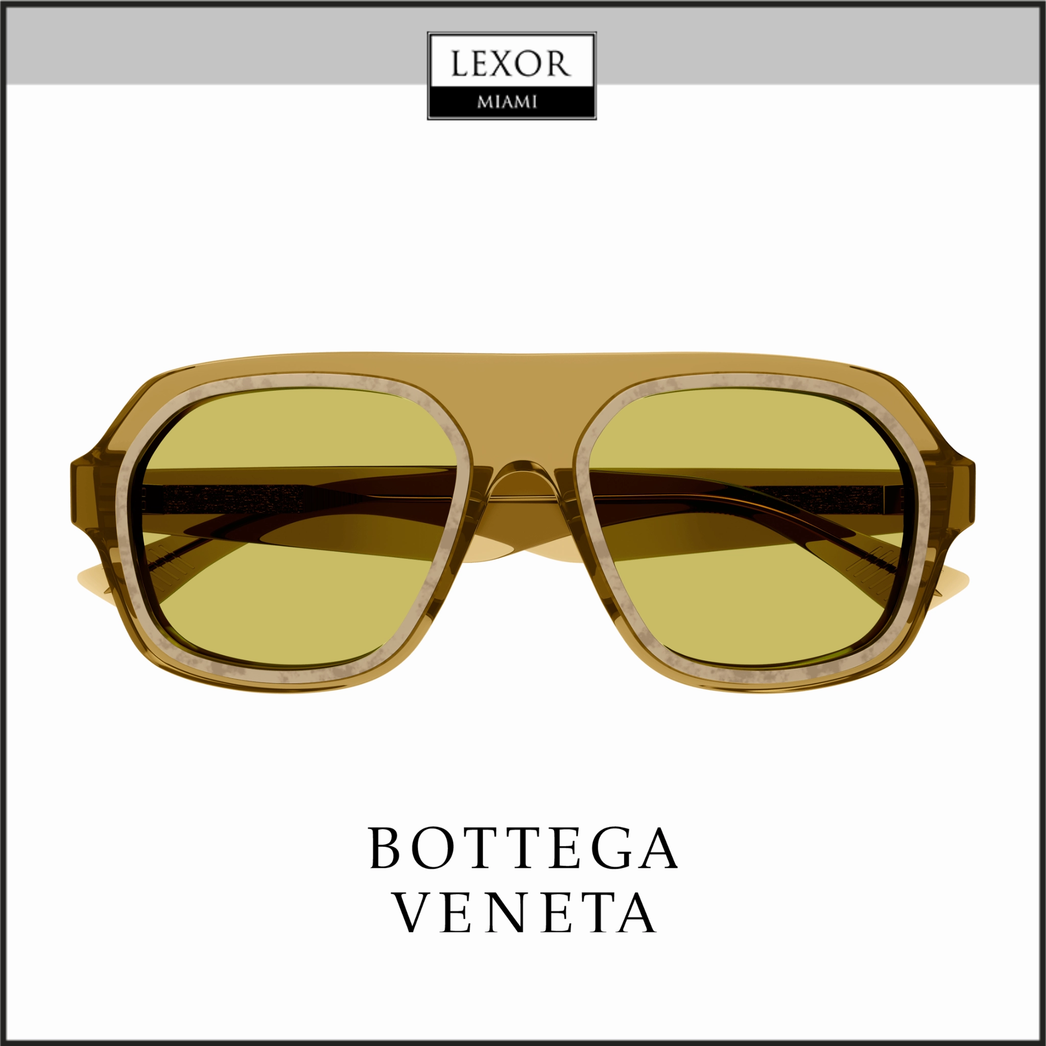 Bottega Veneta BV1217S-003 53 Sunglass MAN RECYCLED ACE
