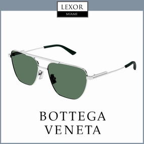 Bottega Veneta BV1236S-003 57 Sunglass MAN METAL