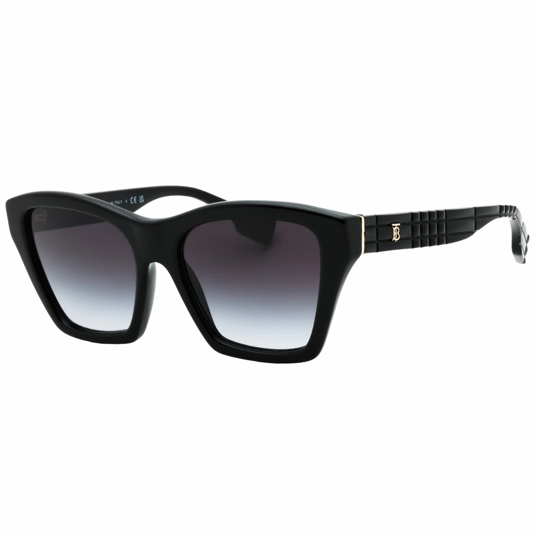 Burberry Dark Grey Lens Black Textured Sunglasses