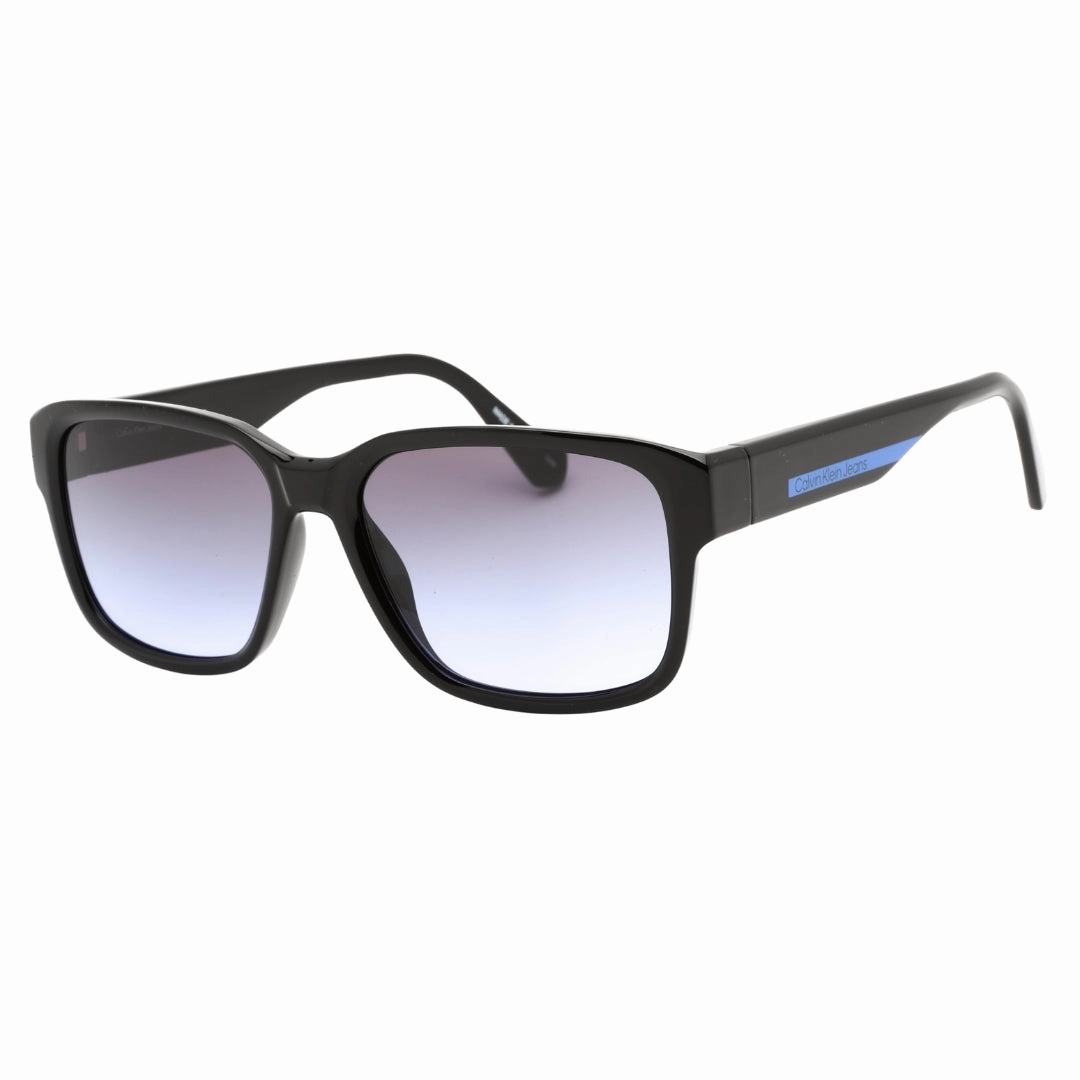 Calvin Klein Black Framed Grey Violet Gradient Lensed Sunglasses