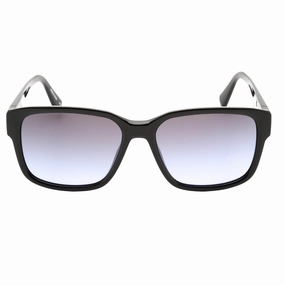 Calvin Klein Black Framed Grey Violet Gradient Lensed Sunglasses