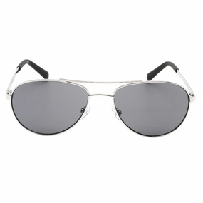 Calvin Klein Black Lens Silver Sunglasses