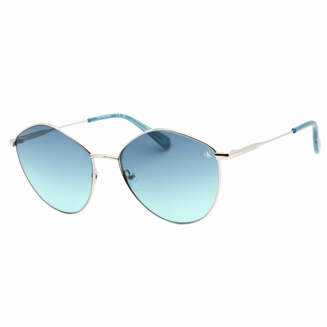 Calvin Klein Blue Gradient Lensed Silver Sunglasses