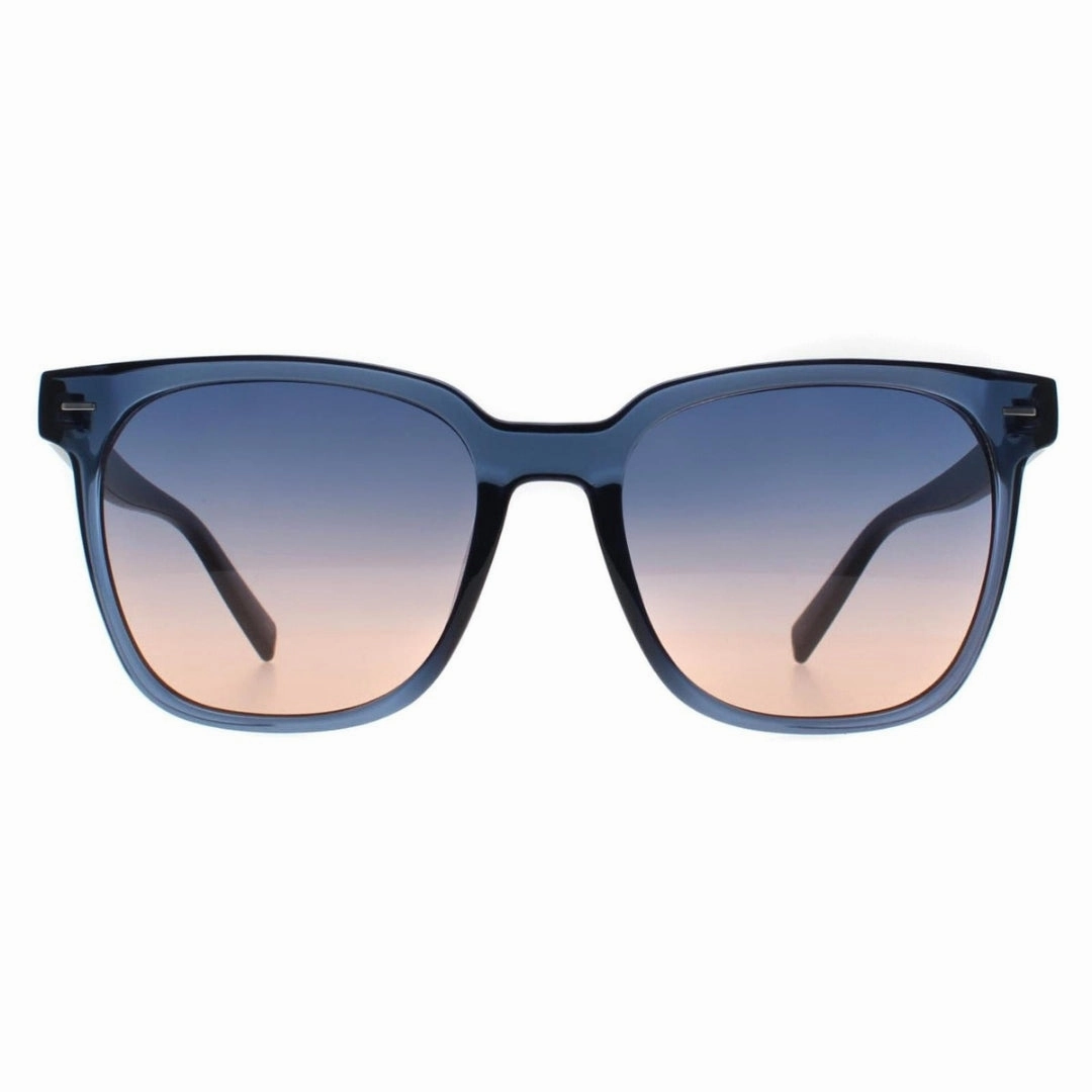 Calvin Klein Crystal Navy Frame Navy Peach Gradient Lensed Sunglasses
