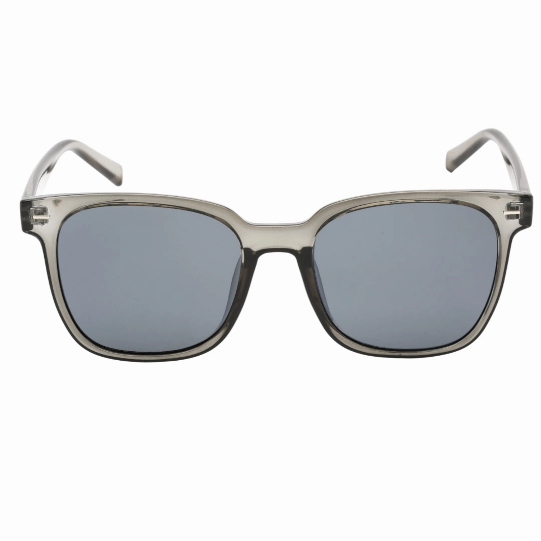 Calvin Klein Crystal Smoke Frame Gunmetal Mirror Lensed Sunglasses