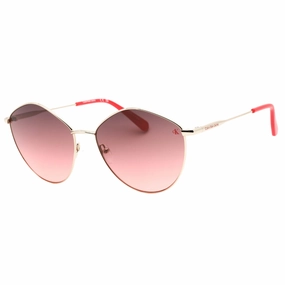 Calvin Klein Gold Framed Pink Gradient Sunglasses