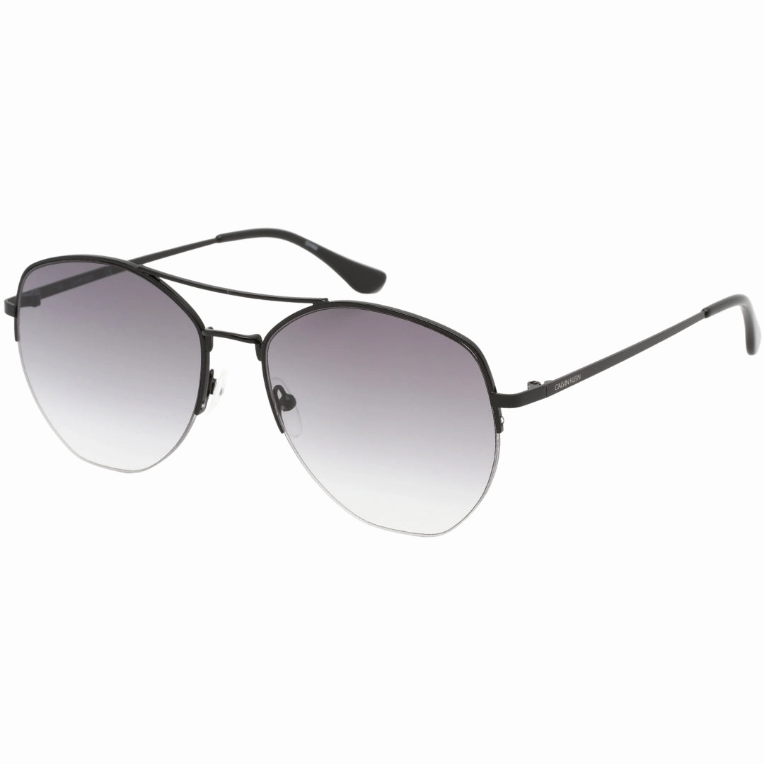 Calvin Klein Grey Gradient Lensed Black Sunglasses