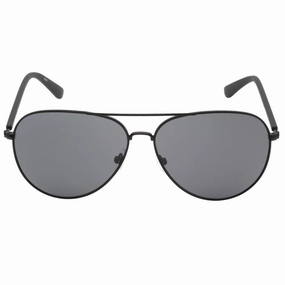 Calvin Klein Grey Lensed Matte Black Sunglasses