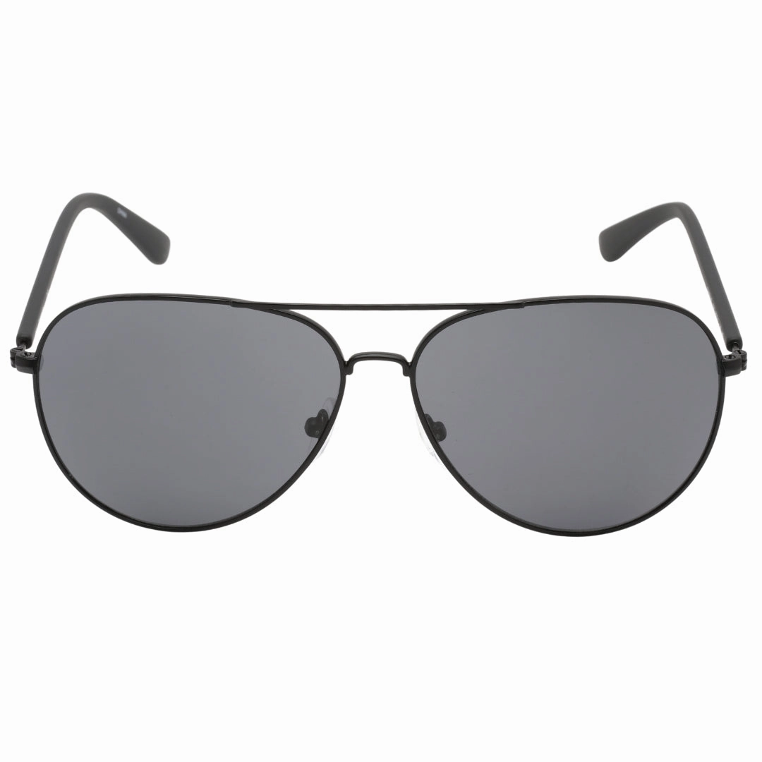 Calvin Klein Grey Lensed Matte Black Sunglasses