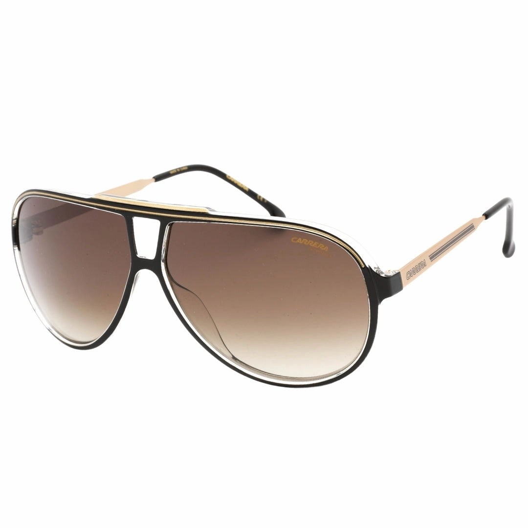 Carrera Brown Gradient Lens Black Detail Gold Sunglasses