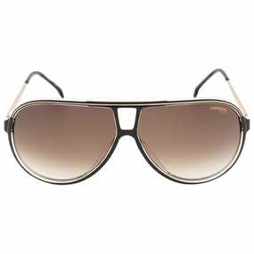 Carrera Brown Gradient Lens Black Detail Gold Sunglasses