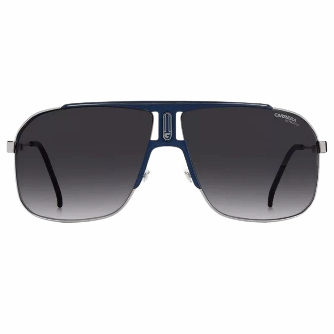 Carrera Dark Grey Lens Silver Blue Sunglasses