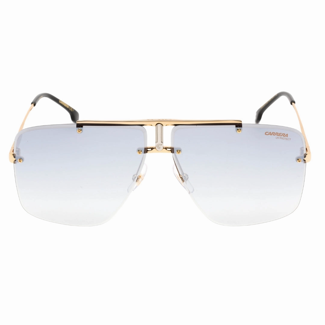 Carrera Gold Frame Grey Mirror Shaded Lensed Sunglasses