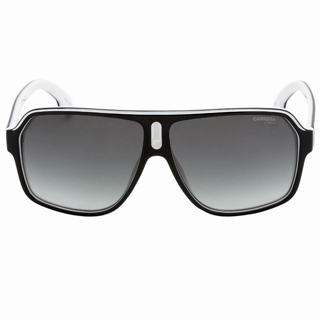 Carrera Grey Lens White Inner Legs Black Sunglasses