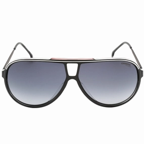 Carrera Grey Shaded Lens Red Detail Black Sunglasses