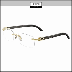 Cartier Black Buffalo Horn CT0049O 001 53 Custom Optical Frame Unisex