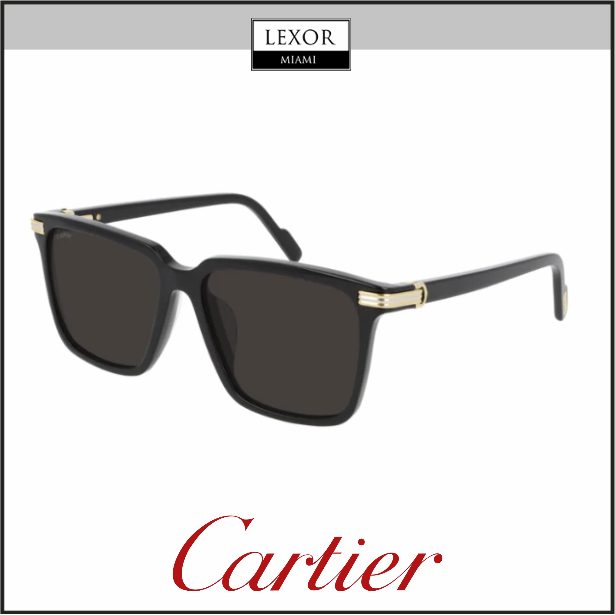 Cartier CT0220SA 001 56 Unisex Sunglasses