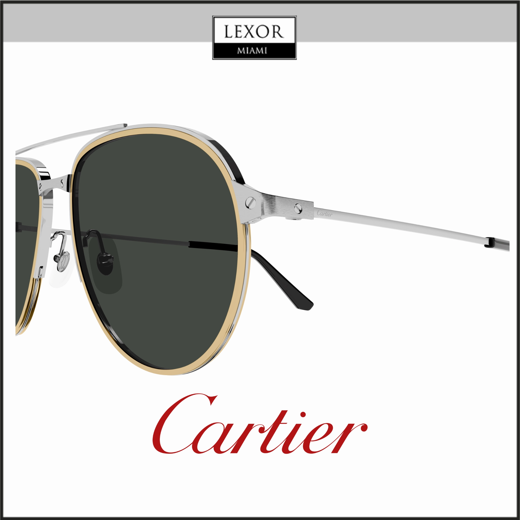 Cartier CT0326S-005 57  Sunglass MAN METAL