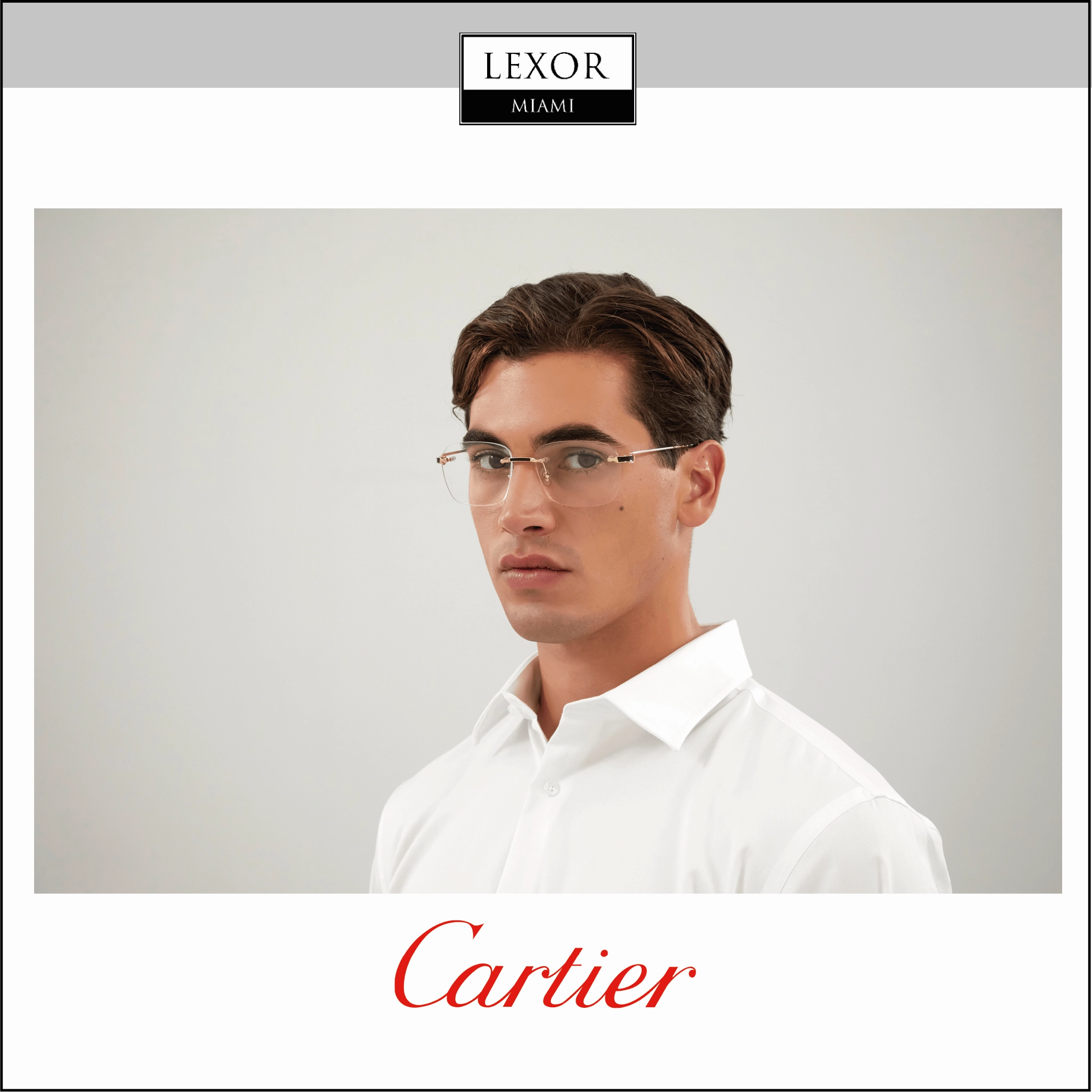Cartier CT0343O 001 Men Optical Frame