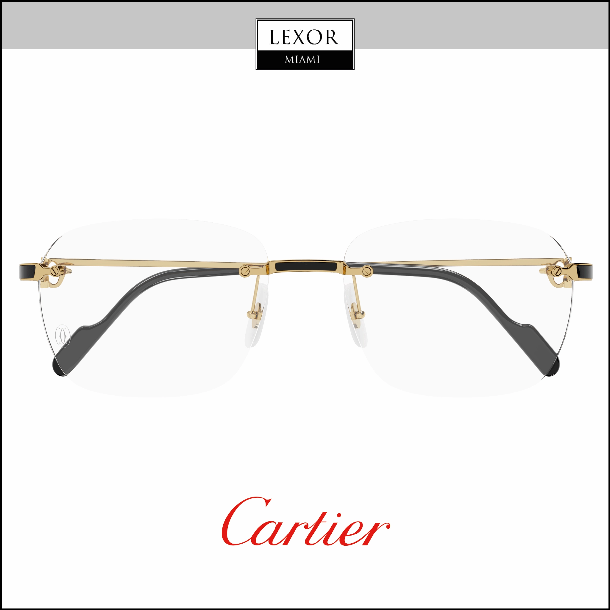 Cartier CT0343O 001 Men Optical Frame