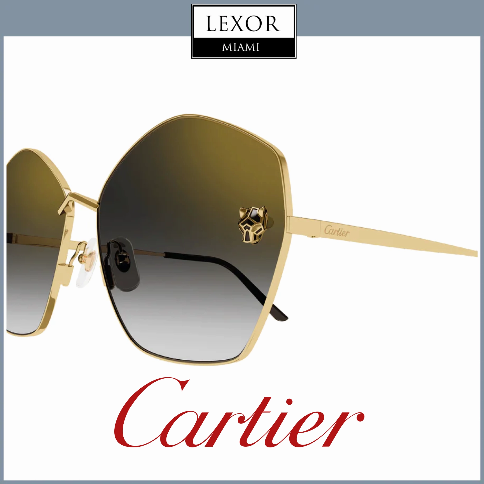 Cartier CT0356S-001 63 Unisex Sunglasses