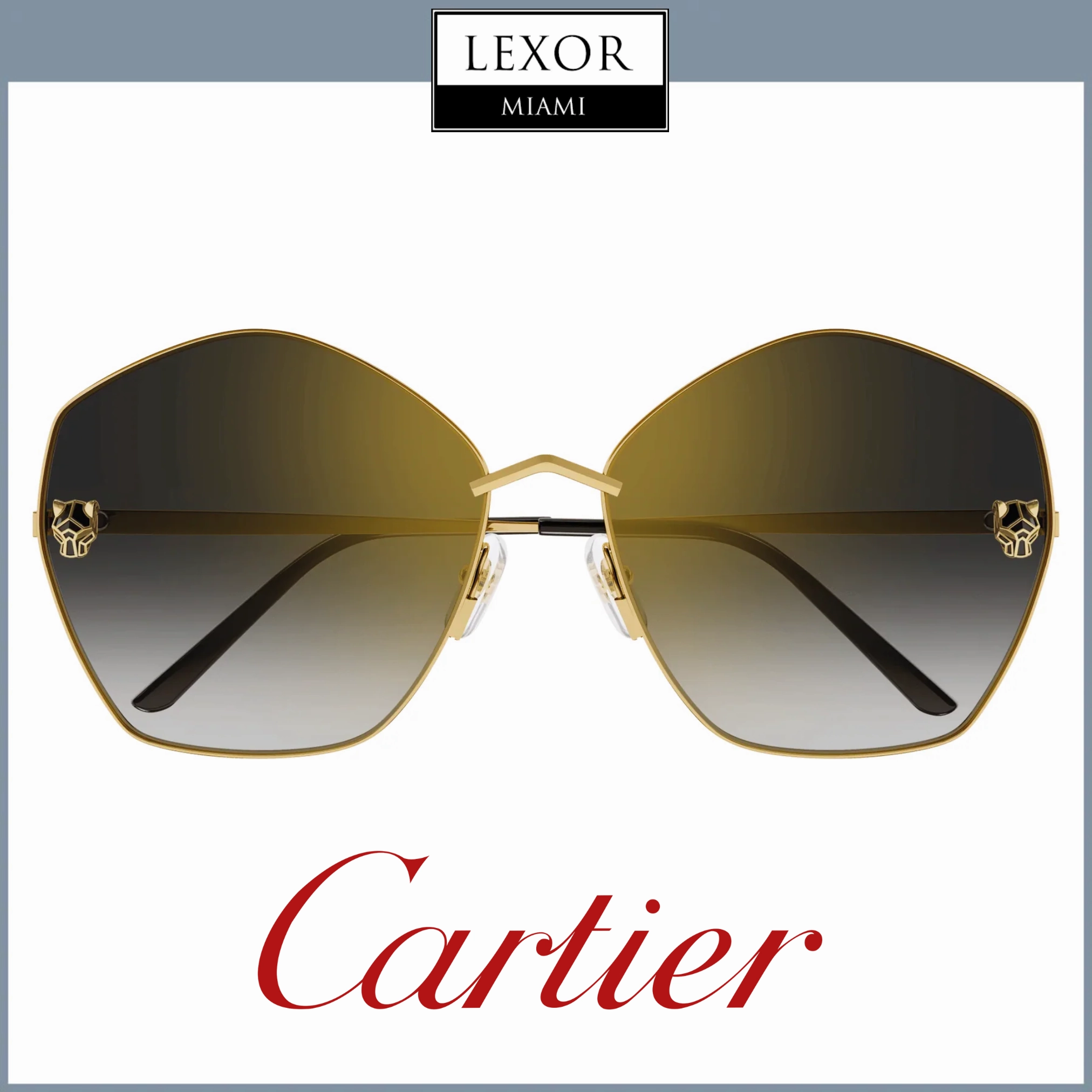 Cartier CT0356S-001 63 Unisex Sunglasses