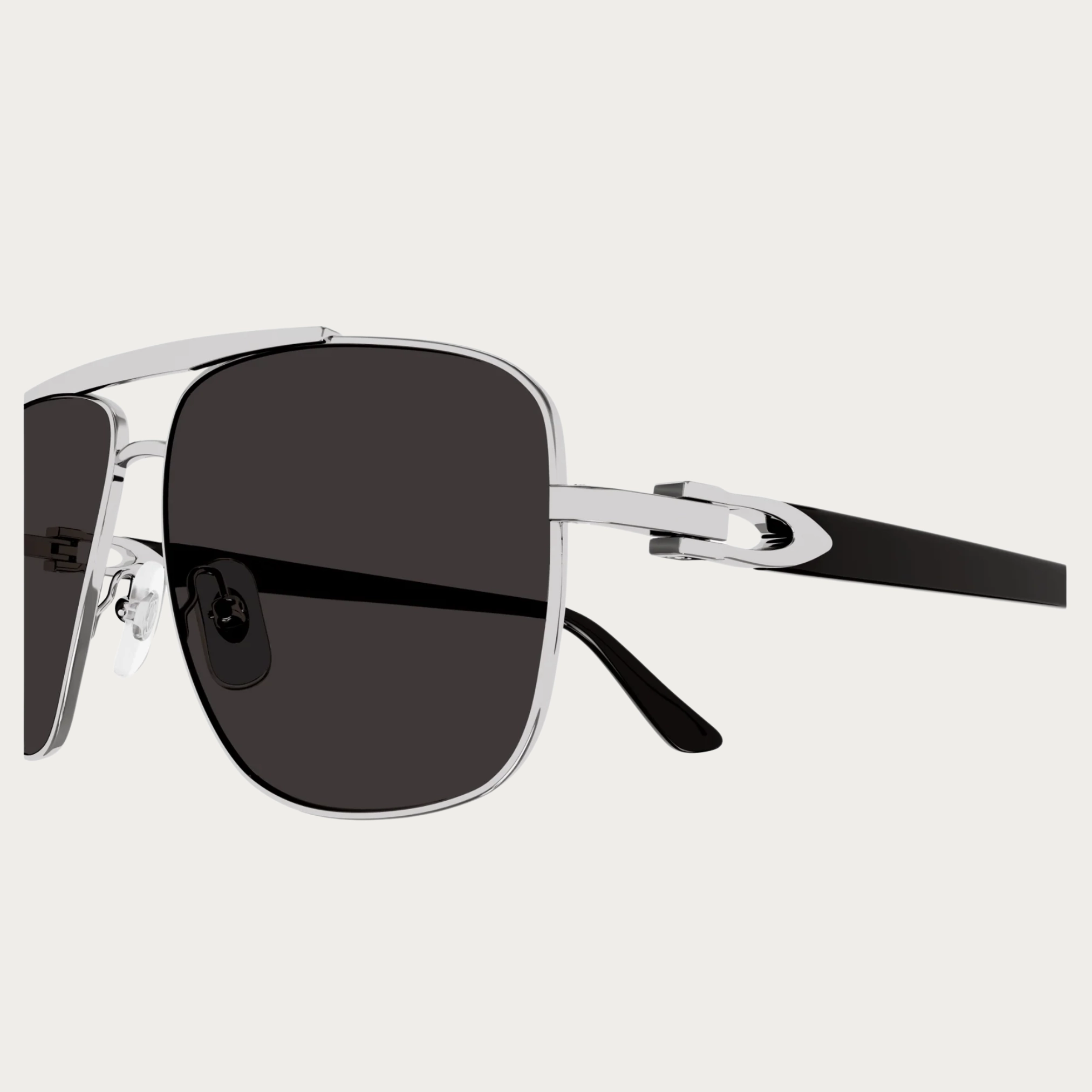Cartier CT0365S-001 58 Metal Men Sunglasses