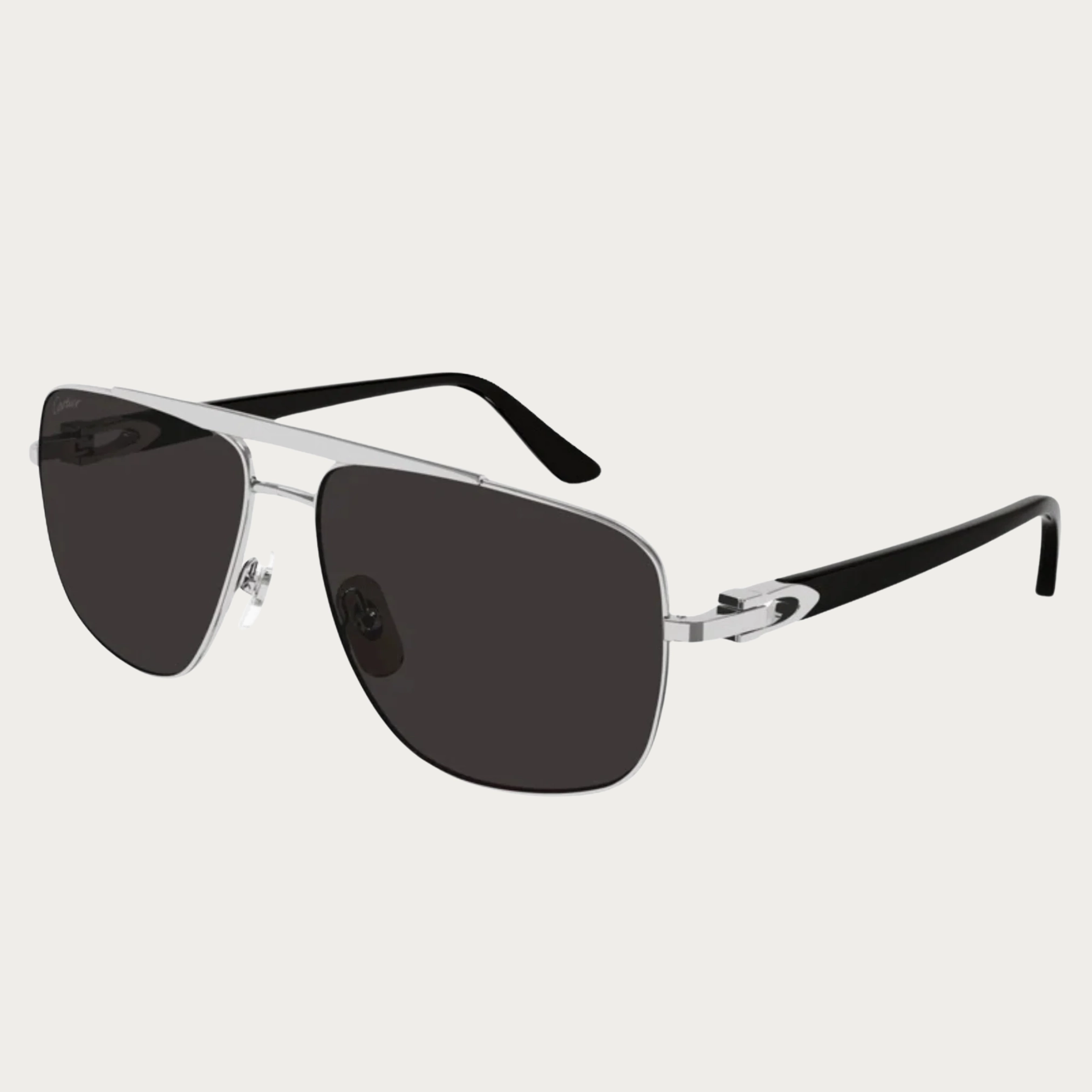 Cartier CT0365S-001 58 Metal Men Sunglasses