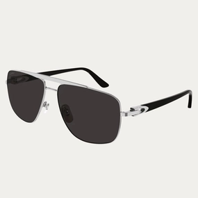 Cartier CT0365S-001 58 Metal Men Sunglasses