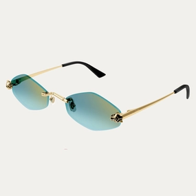 Cartier CT0433S-003 55 Woman Metal Sunglasses