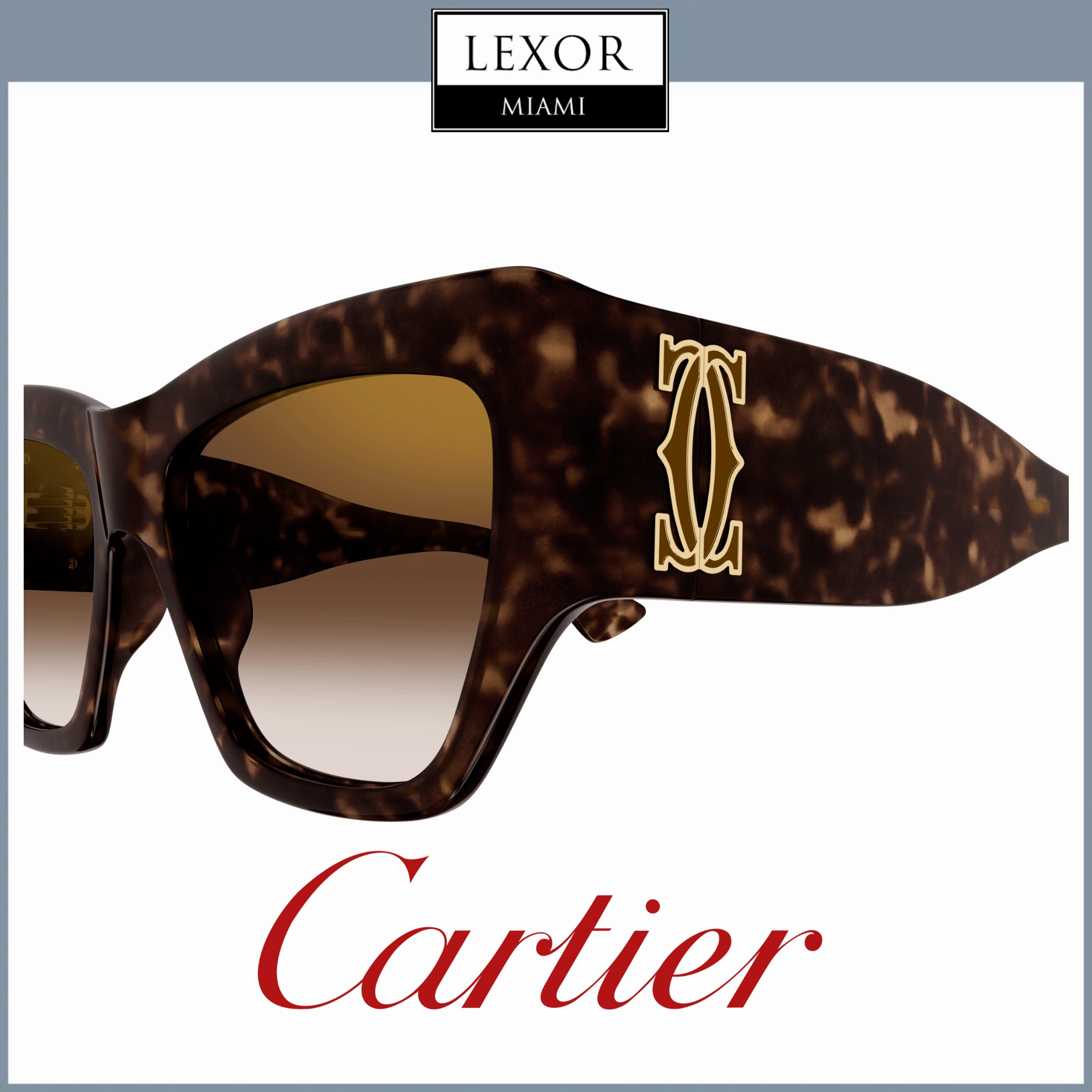 Cartier CT0435S-002 55 Sunglass WOMAN