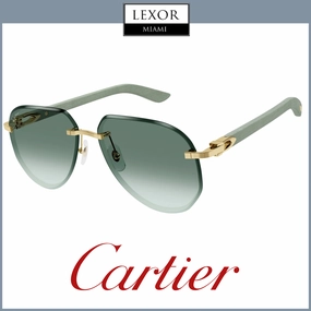 Cartier CT0440S-005 61 Sunglass MAN METAL WOOD